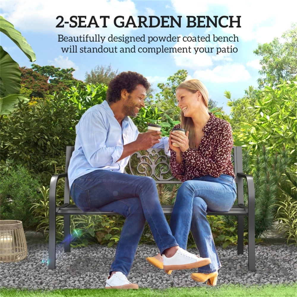 Versatile Outdoor Garden Bench - Sturdy Construction for Patio, Garden Use - Comfortable Chair for Yard, Deck, and Porch view 3