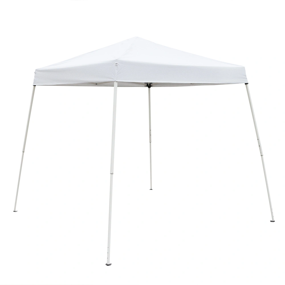 2.4x2.4m Waterproof Folding Tent Portable Canopy White, Outdoor Garden Party Gazebo Shelter for Home & Camping view 30