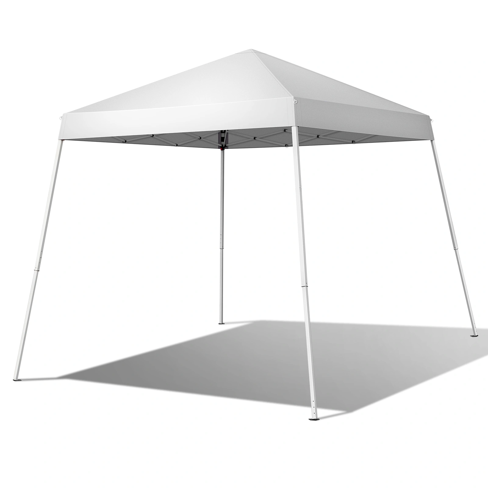 2.4x2.4m Waterproof Folding Tent Portable Canopy White, Outdoor Garden Party Gazebo Shelter for Home & Camping view 5