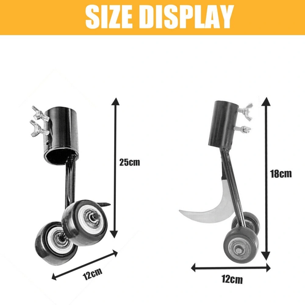2-in-1 Adjustable Garden Weed Grabber Tool, Long Handle No Bend Weeding Remover Hook for Outdoor Plant Care view 2
