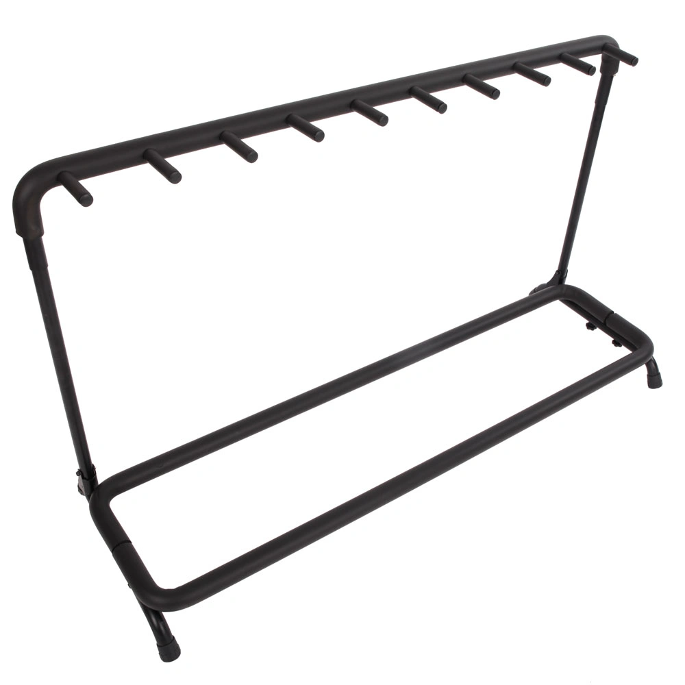 9-Slot Guitar Holder Rack Stand Black view 11