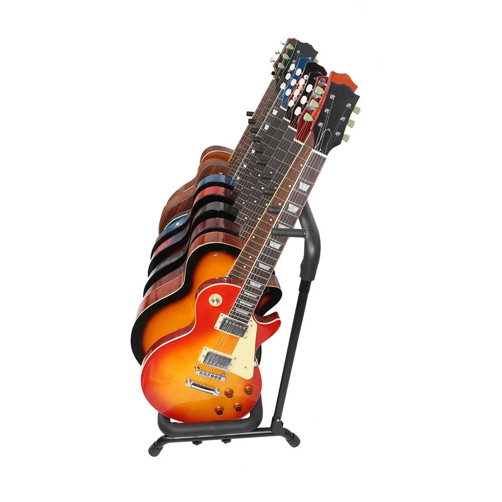 9-Slot Guitar Holder Rack Stand Black view 15
