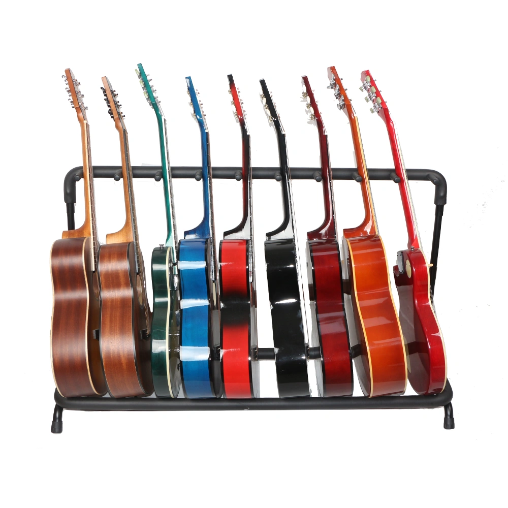 9-Slot Guitar Holder Rack Stand Black view 16