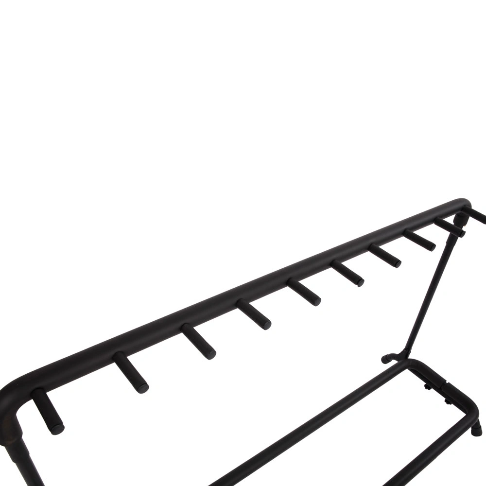 9-Slot Guitar Holder Rack Stand Black view 3