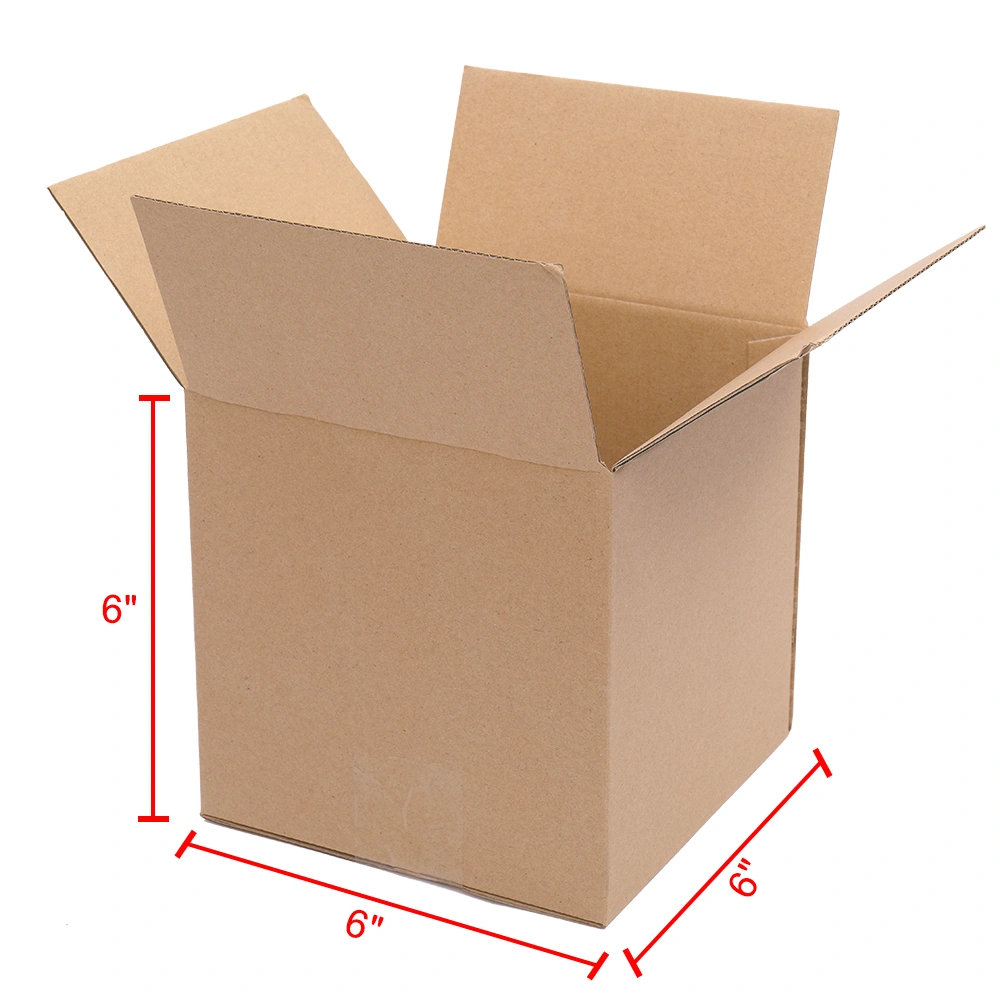100 Corrugated Paper Boxes 6x6x6"(15.2*15.2*15.2cm)Yellow view 13