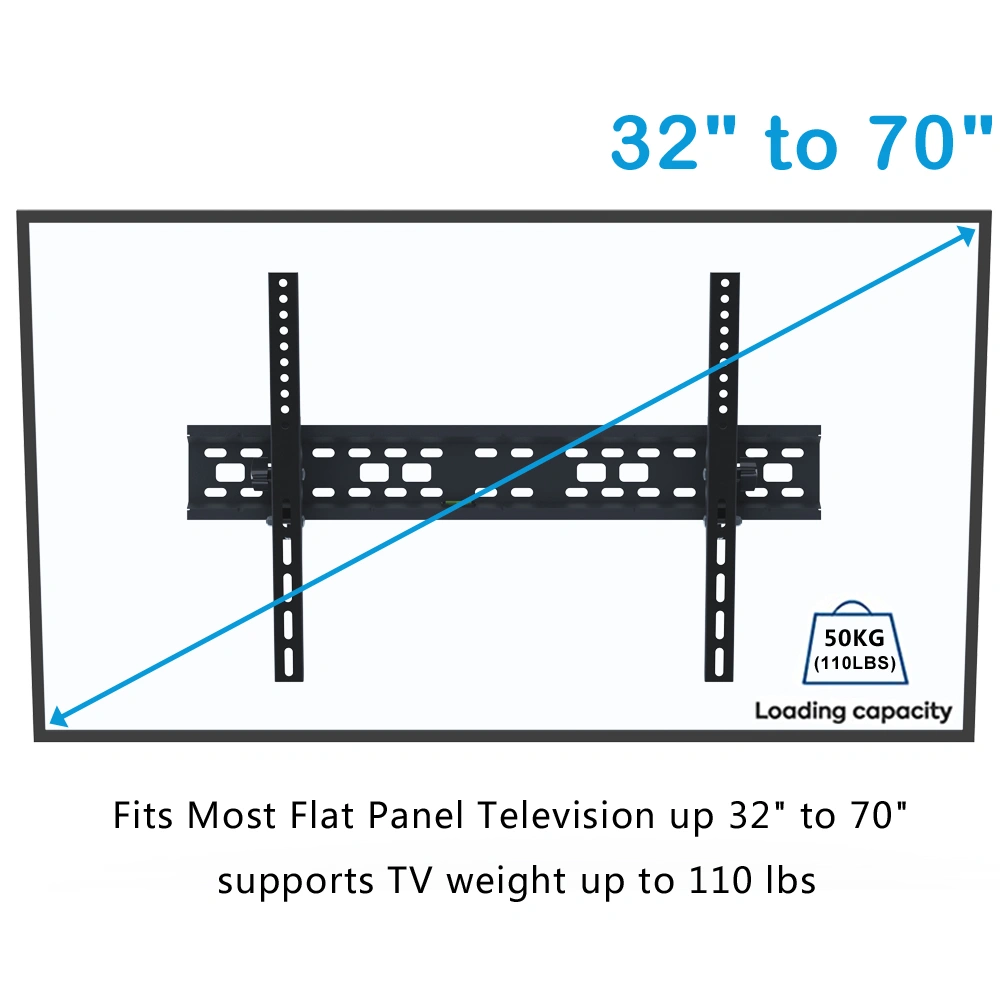TMW003 32-70" Tilt TV Wall Mount Bracket VESA 400x600 -5°~20° w/Spirit Level view 23