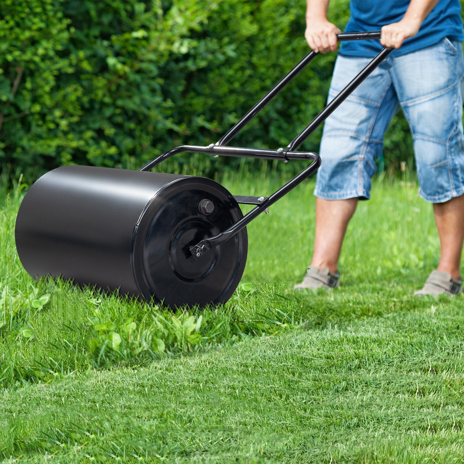 19.5in Lawn Roller Iron Cylindrical Black (same as 67823001) view 10