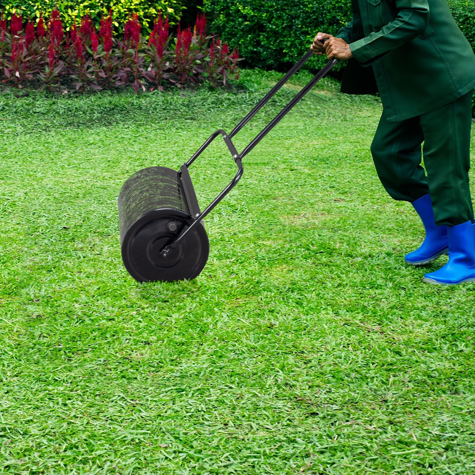 19.5in Lawn Roller Iron Cylindrical Black (same as 67823001) view 9