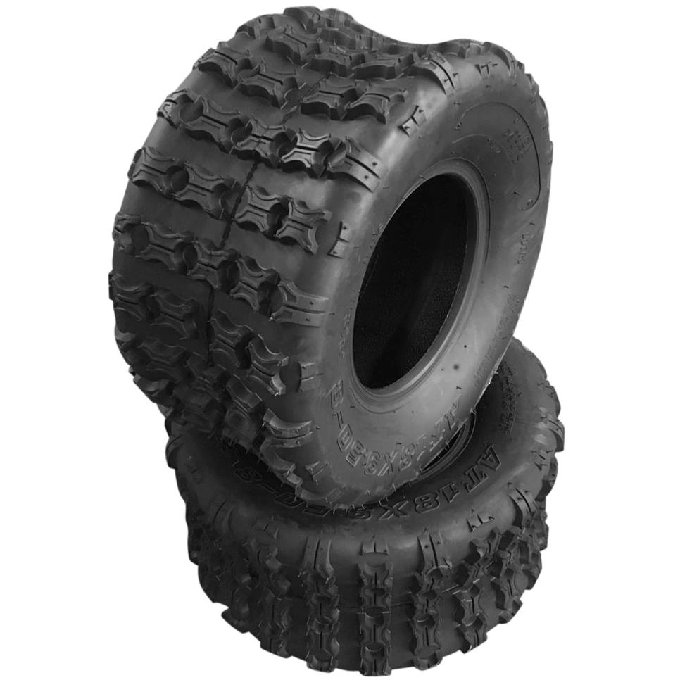 2-Pack Sport ATV Tires 18x9.5-8, 4-Ply Off-Road Tires for ATVs (Set of 2)