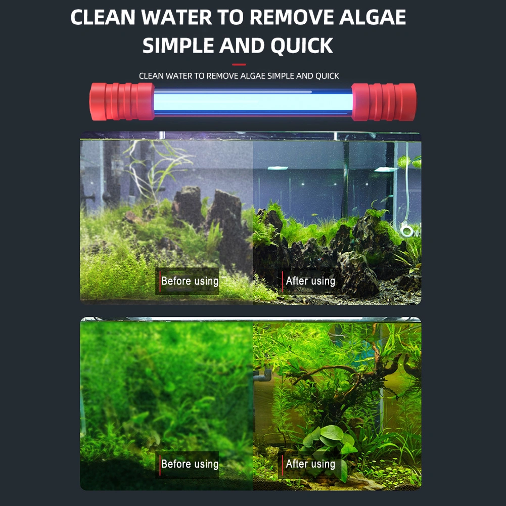 Aquarium Fish Tank Germicidal UV Light Sterilizer Pond Submersible Clean Lamp US(tk/temu self-pickup orders) view 11