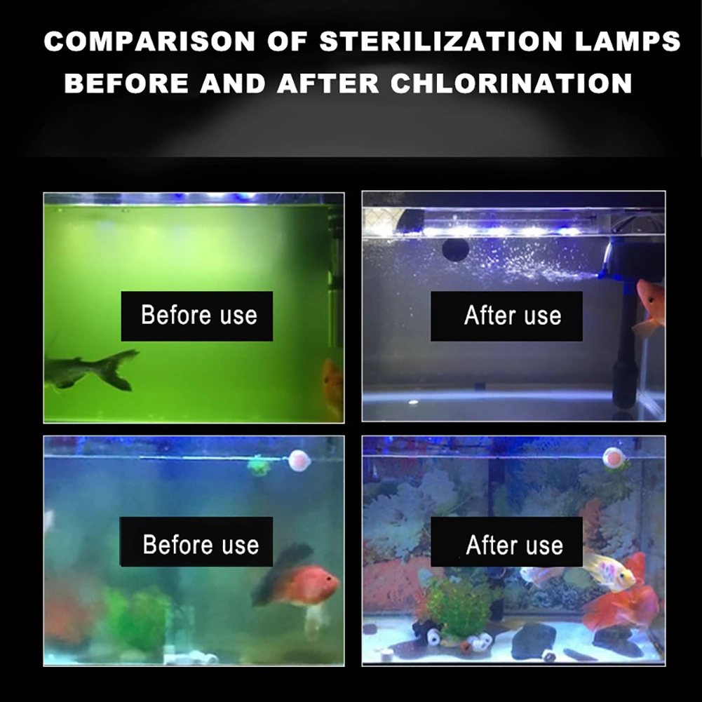 Aquarium Fish Tank Germicidal UV Light Sterilizer Pond Submersible Clean Lamp US(tk/temu self-pickup orders) view 12