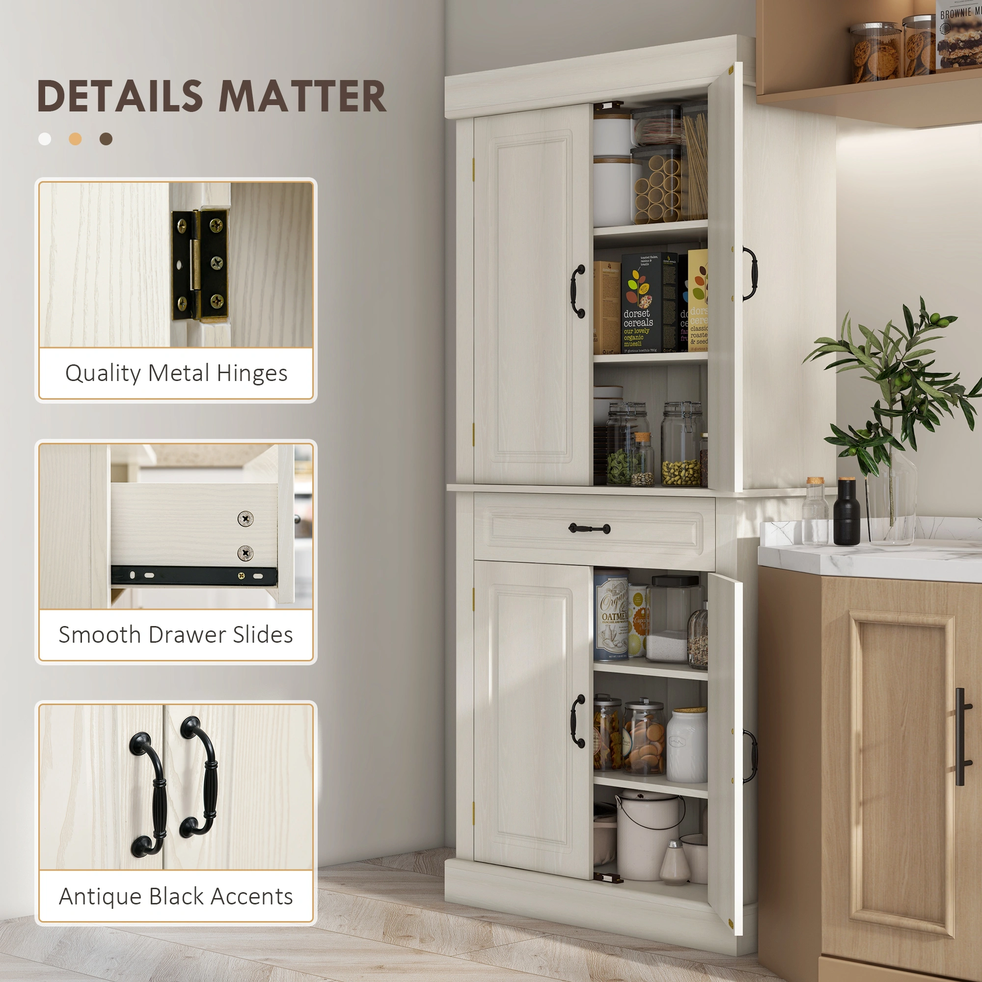 Kitchen Storage Cabinet(Not Supported non-defective remorse returns) view 5