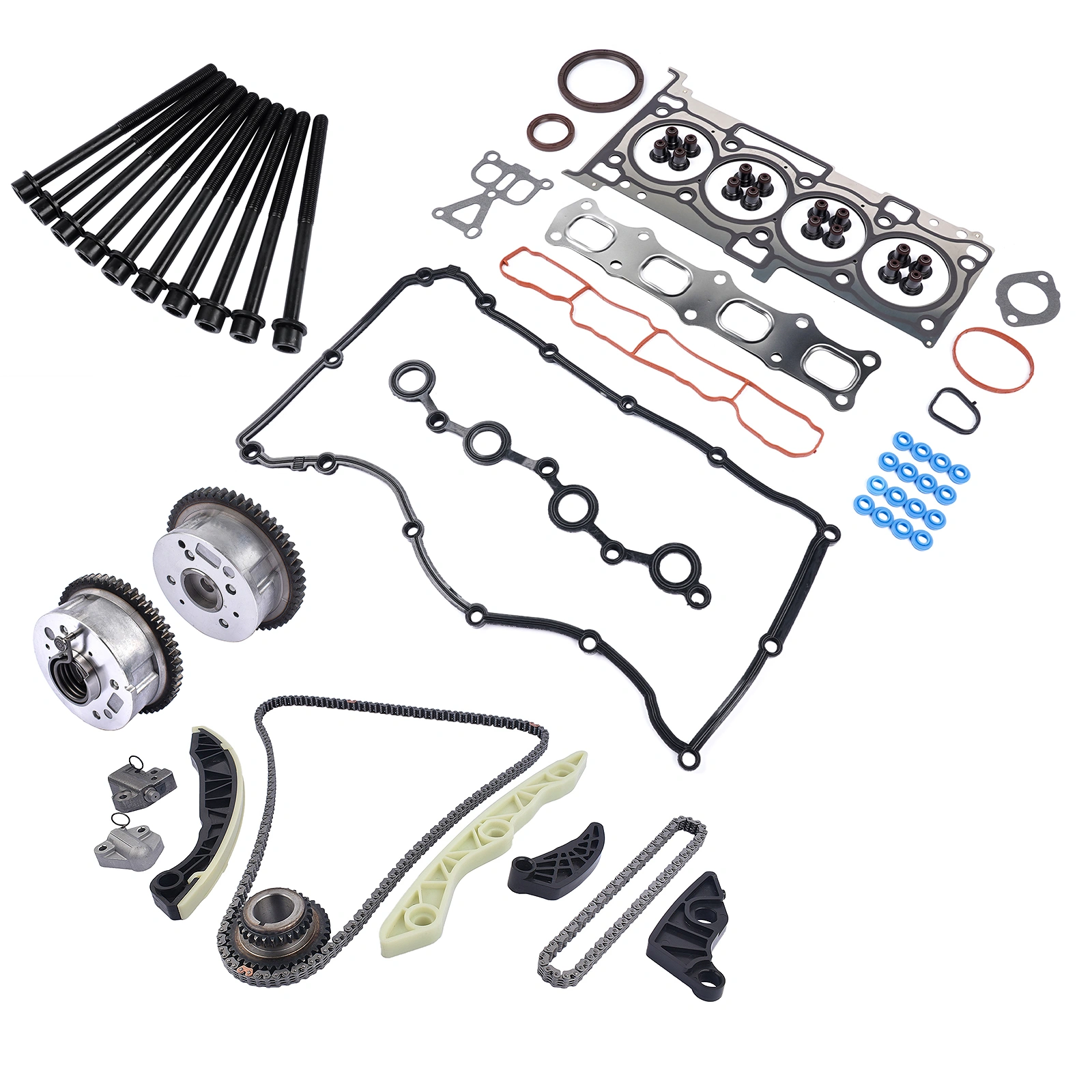 Timing Chain Kit & Head Gaskets Replacement for Dodge Chrysler Jeep Compass 2.4L l4 DOHC view 3