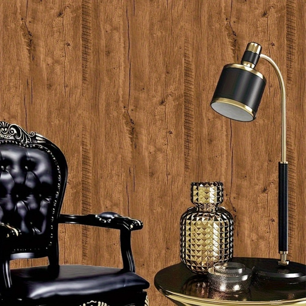 10M Wood Grain Wallpaper Stickers Self-Adhesive Kitchen Furniture Film Vinyl Wrap UK