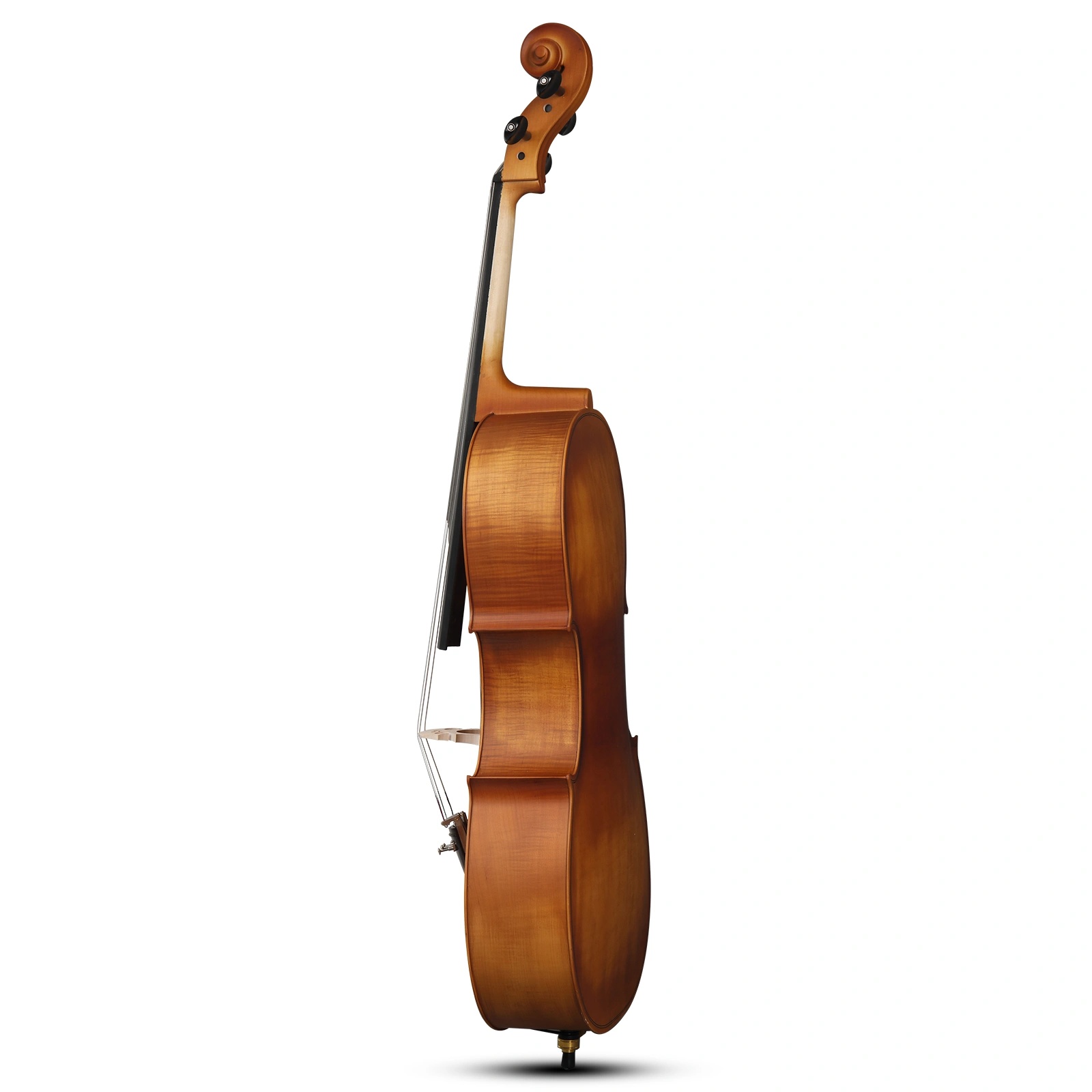 Cello 4/4 Full Size Matte Natural Spruce Wood Violin Family Instrument with Bag Bow Rosin Bridge Strings view 2