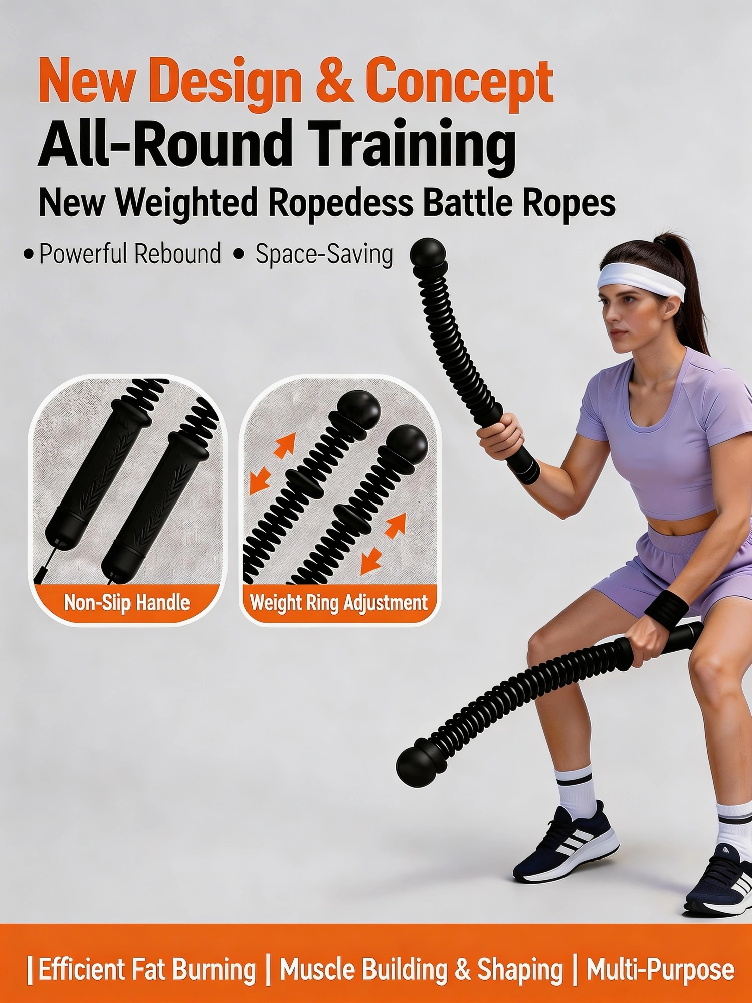 Foldable Adjustable Dumbbell Bench with 2 Resistance Bands - Multi-Purpose Home Gym Equipment for Strength Training & Fitness view 8