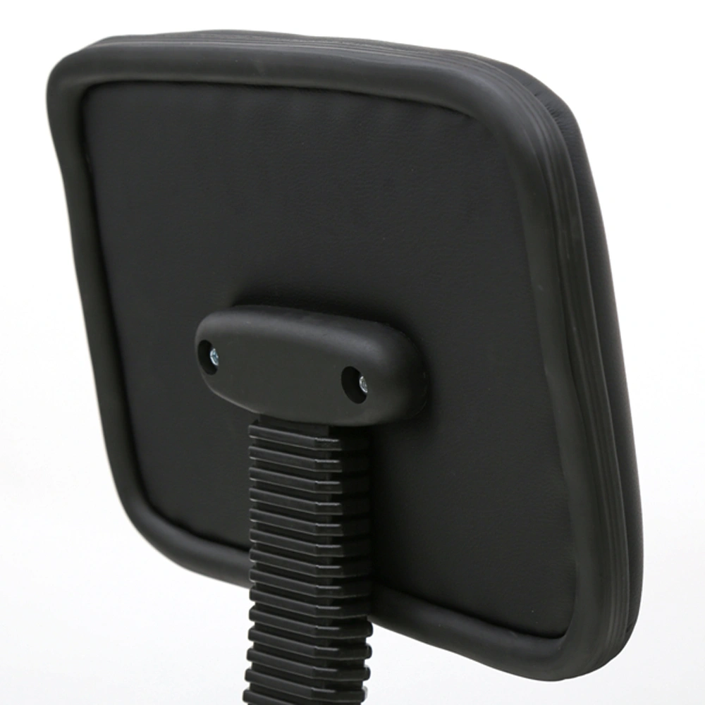 Saddle Shape Adjustable Salon Stool with Back Black view 5