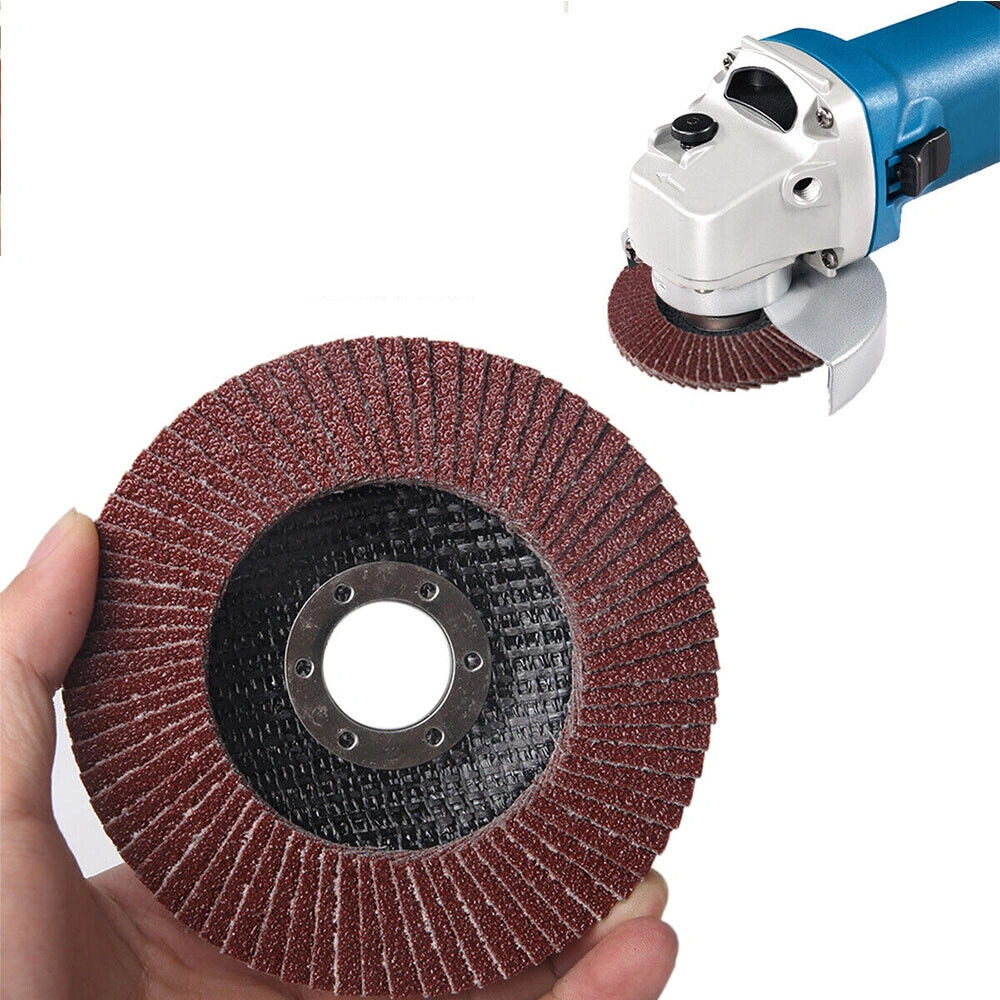 50 Pack Flap Sanding Discs 115mm 4.5 Inch Angle Grinder, 40/60/80/120 Grit Metal Grinding Wheels