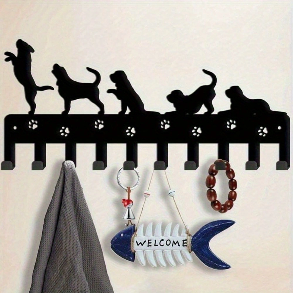 CIFbuy Animal Vertical Key Holder Detachable Wall Mounted Key Rack Organizer Storage view 2