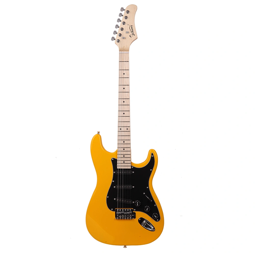 GST Electric Guitar Kit in Orange with Black Pickguard, Complete Starter Guitar Set