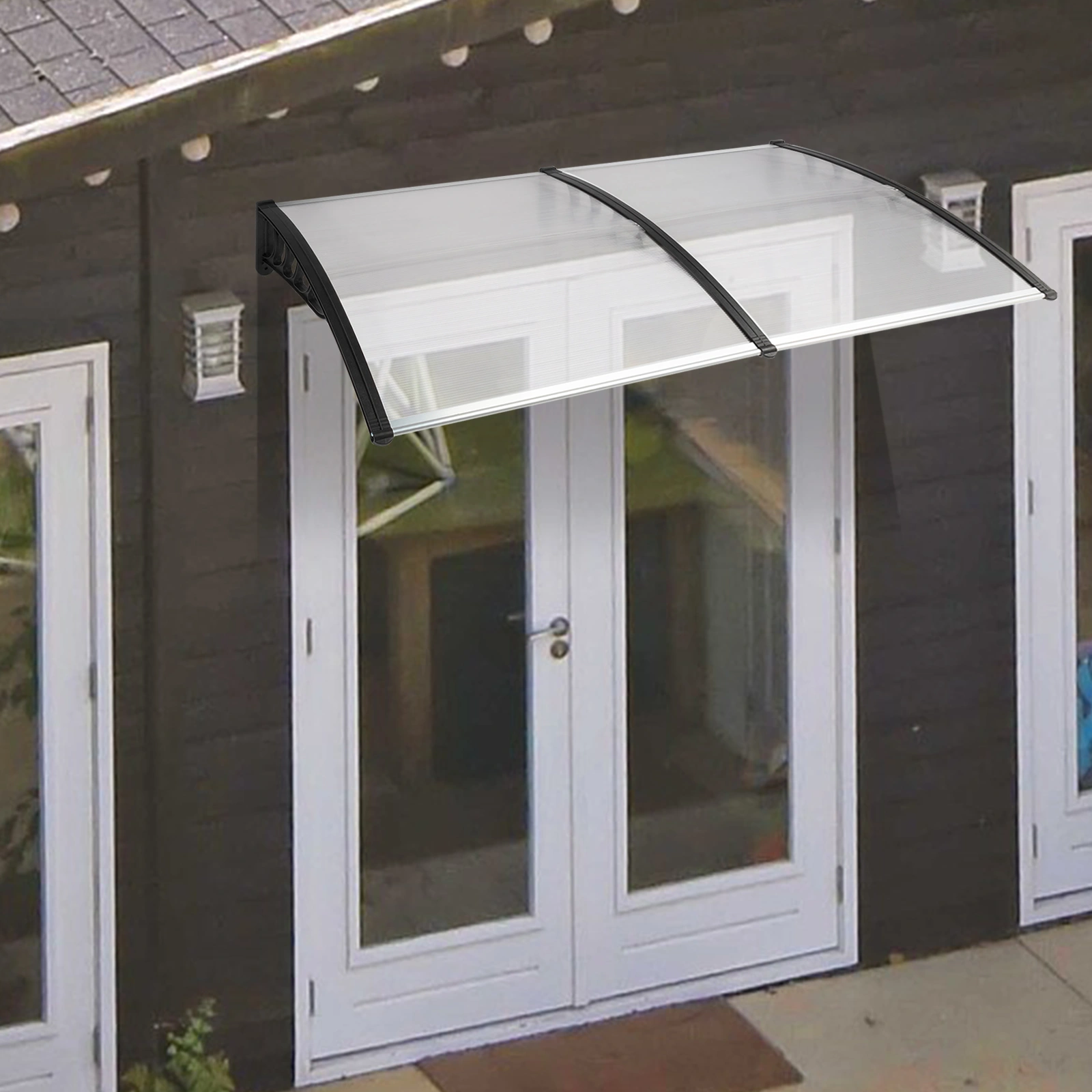 HT-200 x 100 Household Application Door & Window Rain Cover Eaves Black Holder view 25