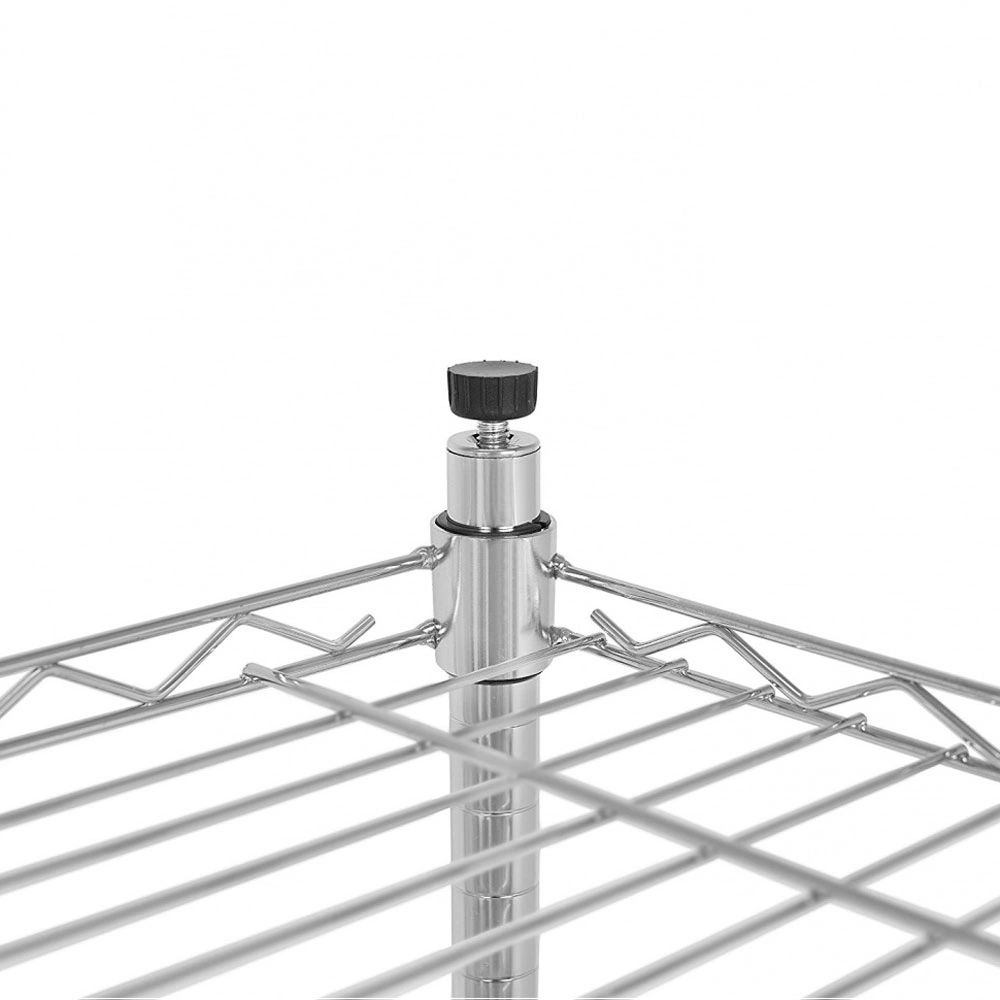5-Tier Chrome Plated Steel Shelving Unit, Heavy Duty Wire Storage Rack 180x90x35cm, Adjustable Metal Shelf for Garage, Warehouse, Kitchen view 14