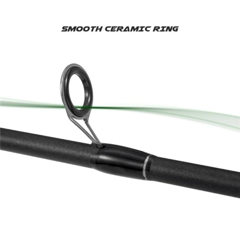 multi-purpose casting and spinning rod, carbon fiber design, with guide ring, ergonomic handle, suitable for seawater, light and sensitive, comfortable to hold view 4