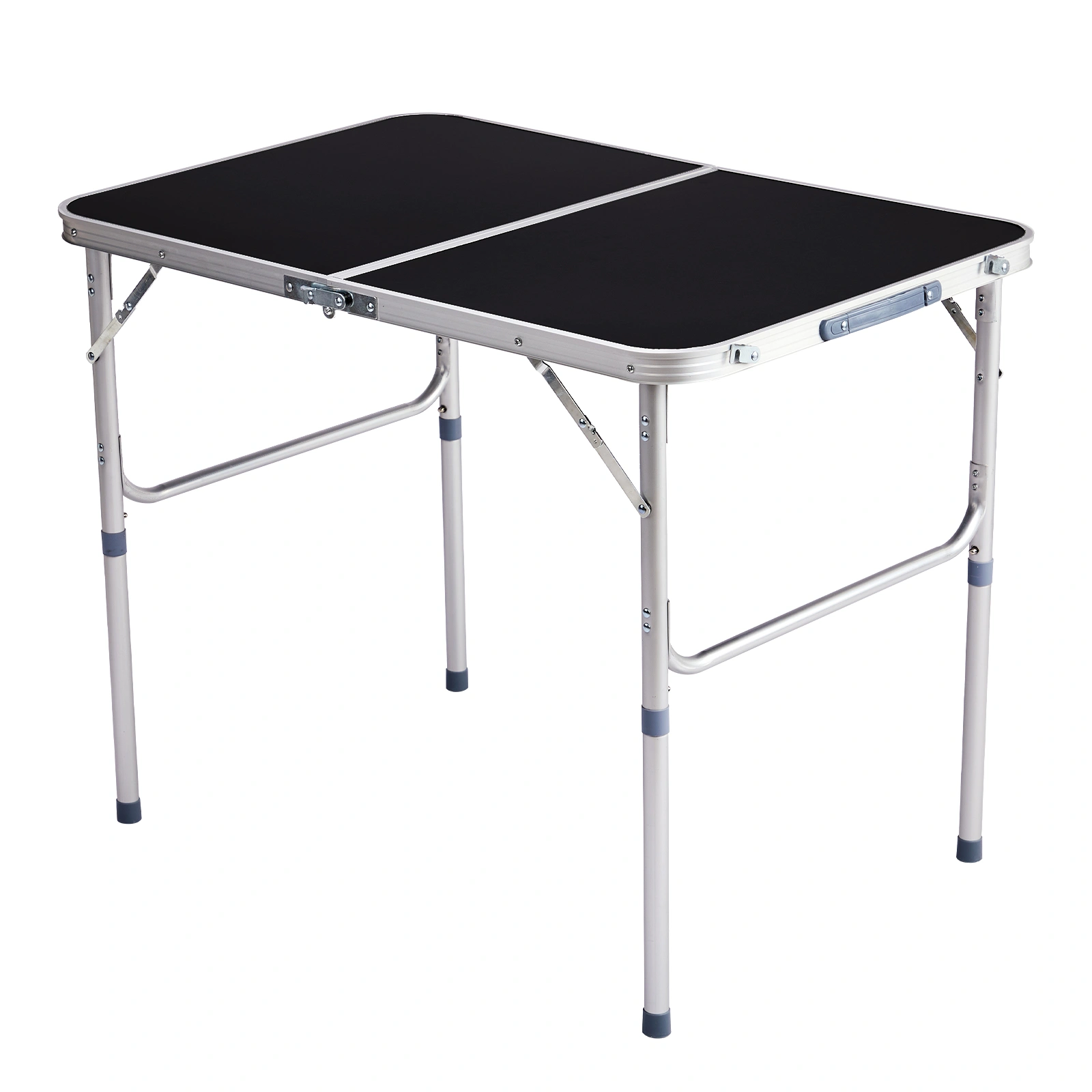 3ft Aluminum Alloy Folding Table Black view 3