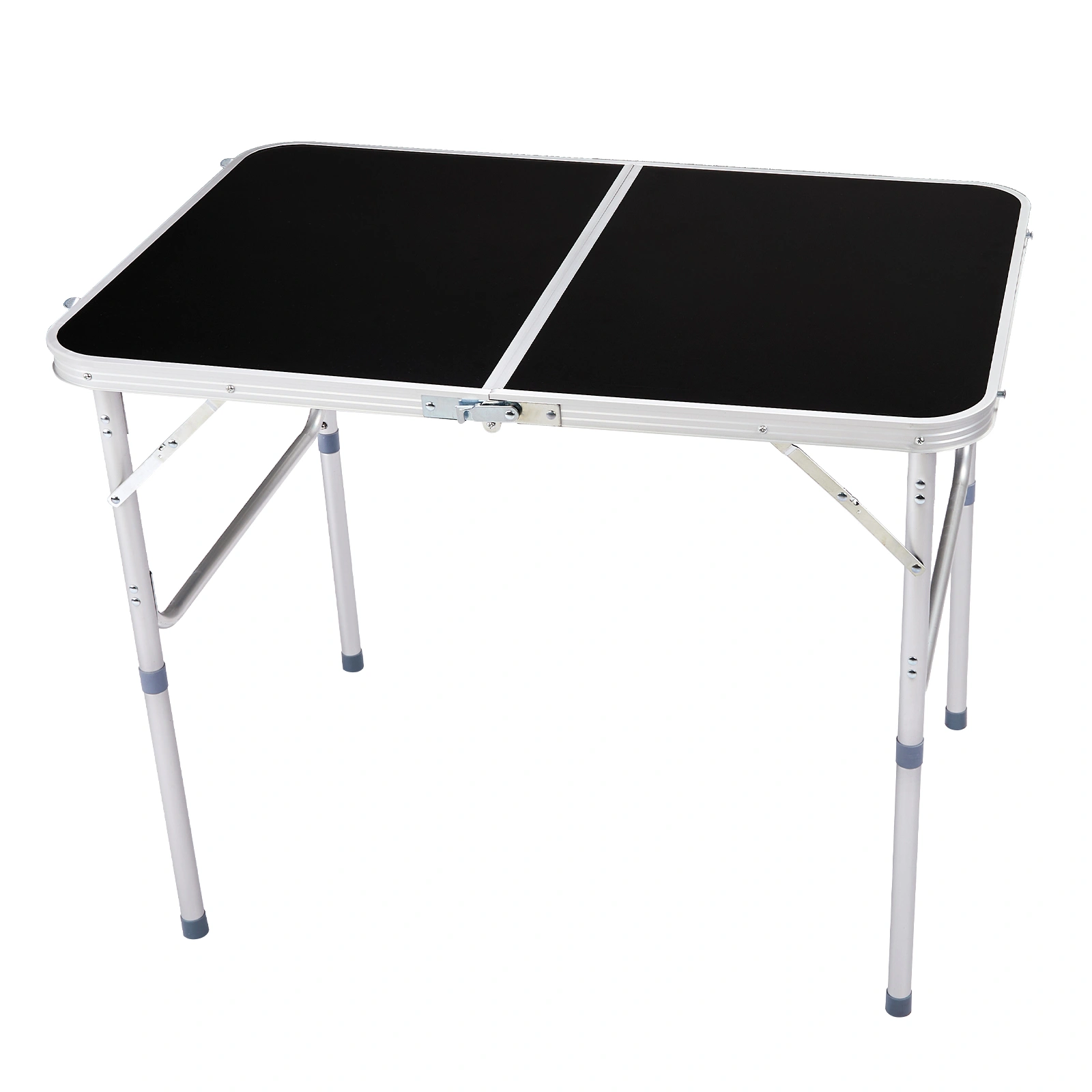 3ft Aluminum Alloy Folding Table Black view 4