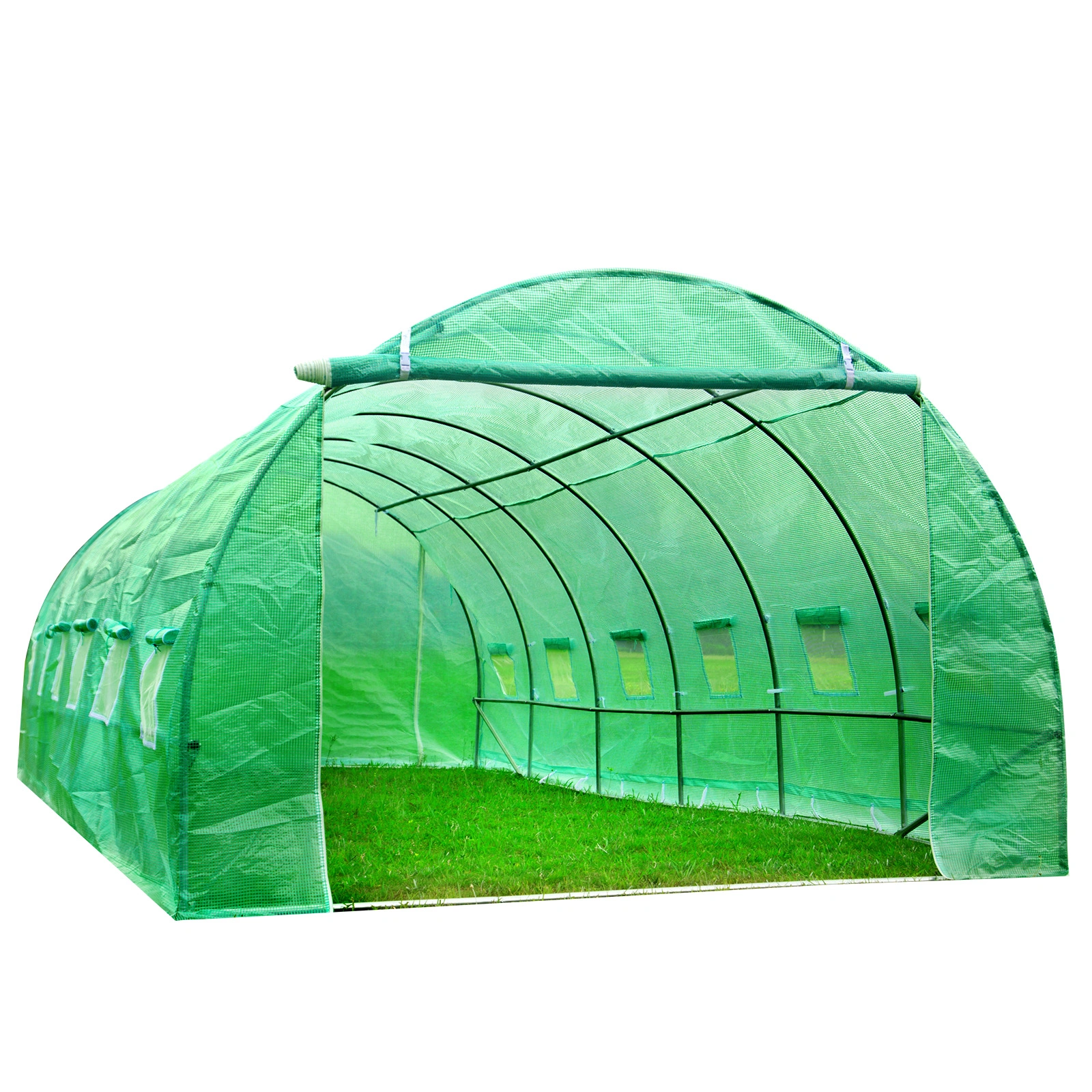Premium Greenhouse 12x8, Polycarbonate Green House Kit with Ventilation Windows, Heavy-Duty Aluminum Frame for Garden Plants & Flowers