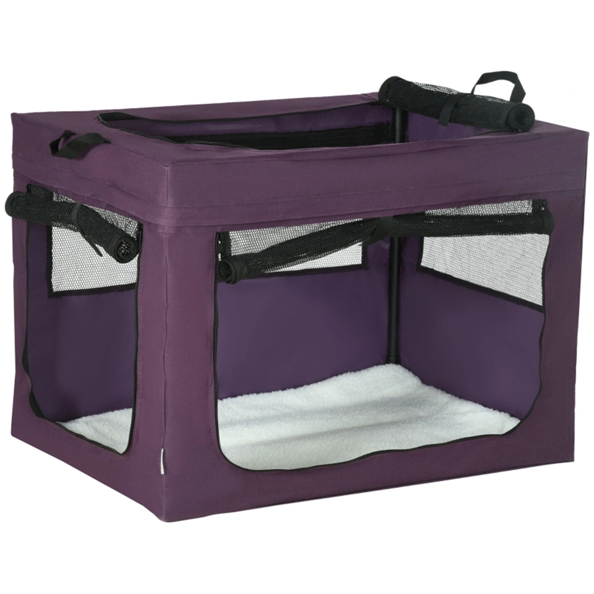 Pet Carrier Bag for Cats and Small Dogs, Soft Sided Portable Travel Crate with Shoulder Strap, Airline Approved Animal Transport Case, Foldable Pet Tote with Mesh Windows view 2