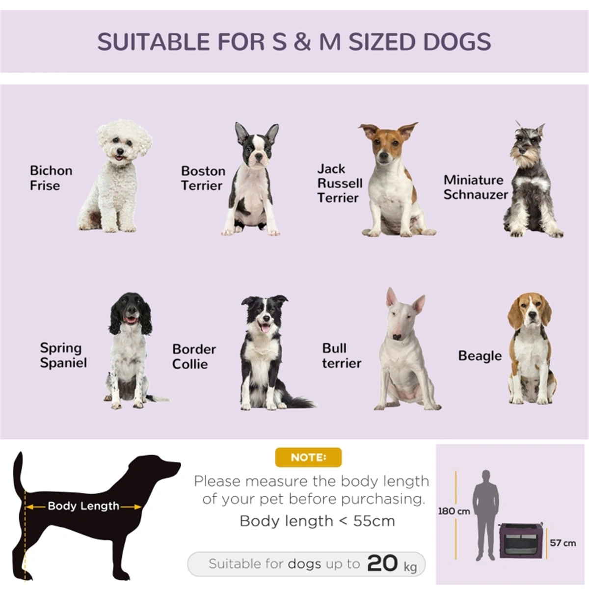 Pet Carrier Bag for Cats and Small Dogs, Soft Sided Portable Travel Crate with Shoulder Strap, Airline Approved Animal Transport Case, Foldable Pet Tote with Mesh Windows view 3
