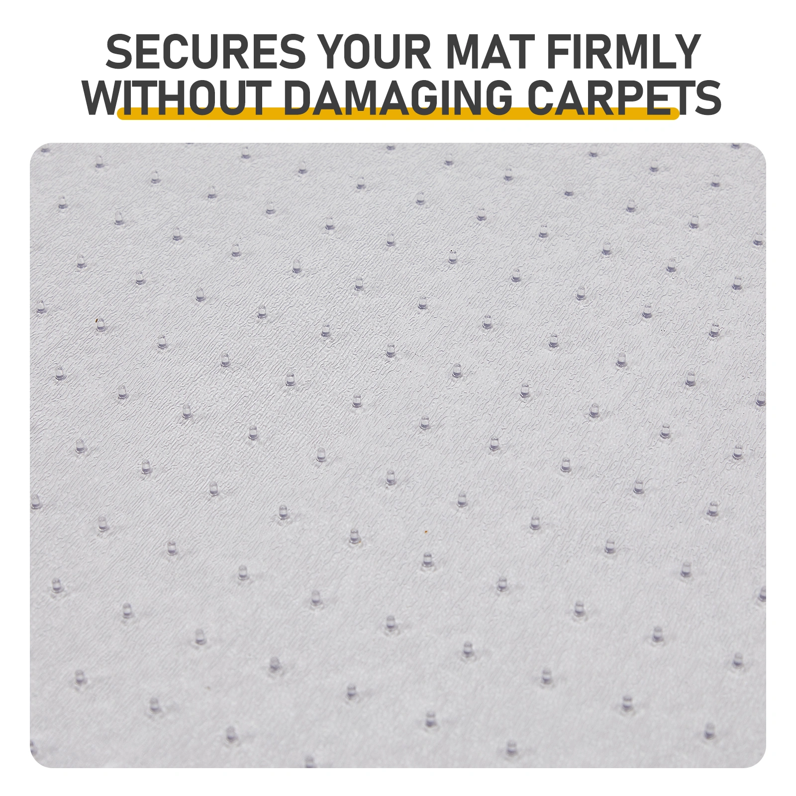 Double Fold PVC Floor Mat 36x48 inch (90x120cm) Matte Textured Raised Design 2.2mm Thick Heavy Duty Entry Outdoor Door Mat view 5