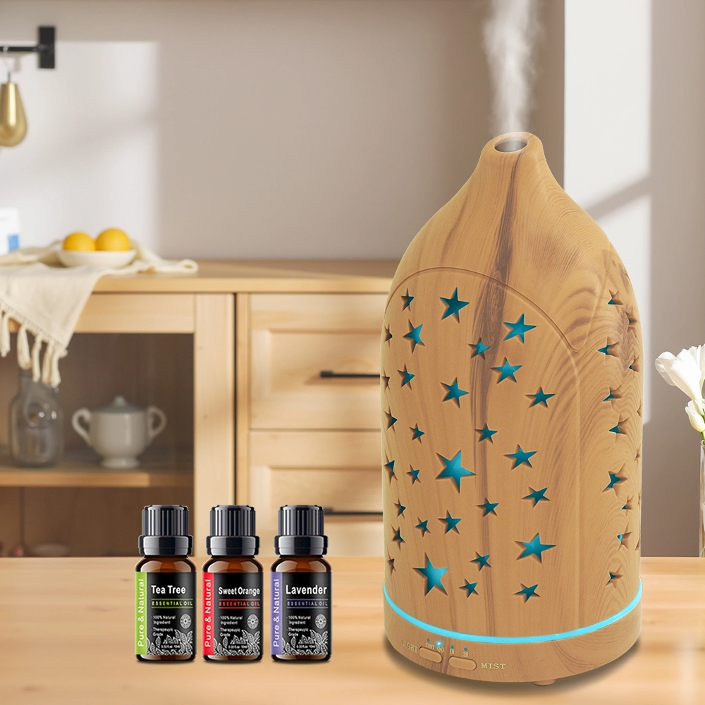 200ml Essential Oil Diffuser for Home 7 LED Color Changing, Ultra Quiet, BPA-Free Aromatherapy Diffuser for Office, Yoga & Sleep view 10