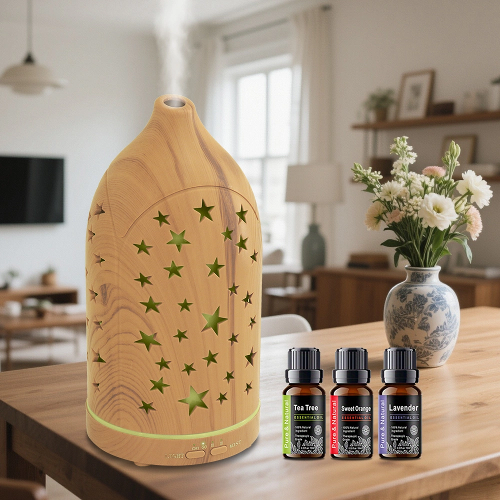 200ml Essential Oil Diffuser for Home 7 LED Color Changing, Ultra Quiet, BPA-Free Aromatherapy Diffuser for Office, Yoga & Sleep view 8