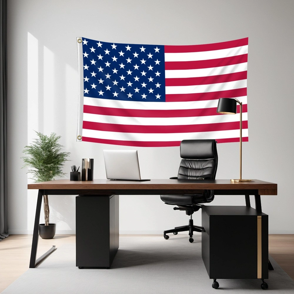 1pcs 4X6FT 120*180cm American Flag USA Flag Printed Nylon Flag National Flag w/Brass Grommets Courtyard Decoration Festival Decoration Flag(US Logistics only For USPS.TK/TMEU only For self-pickup) view 5