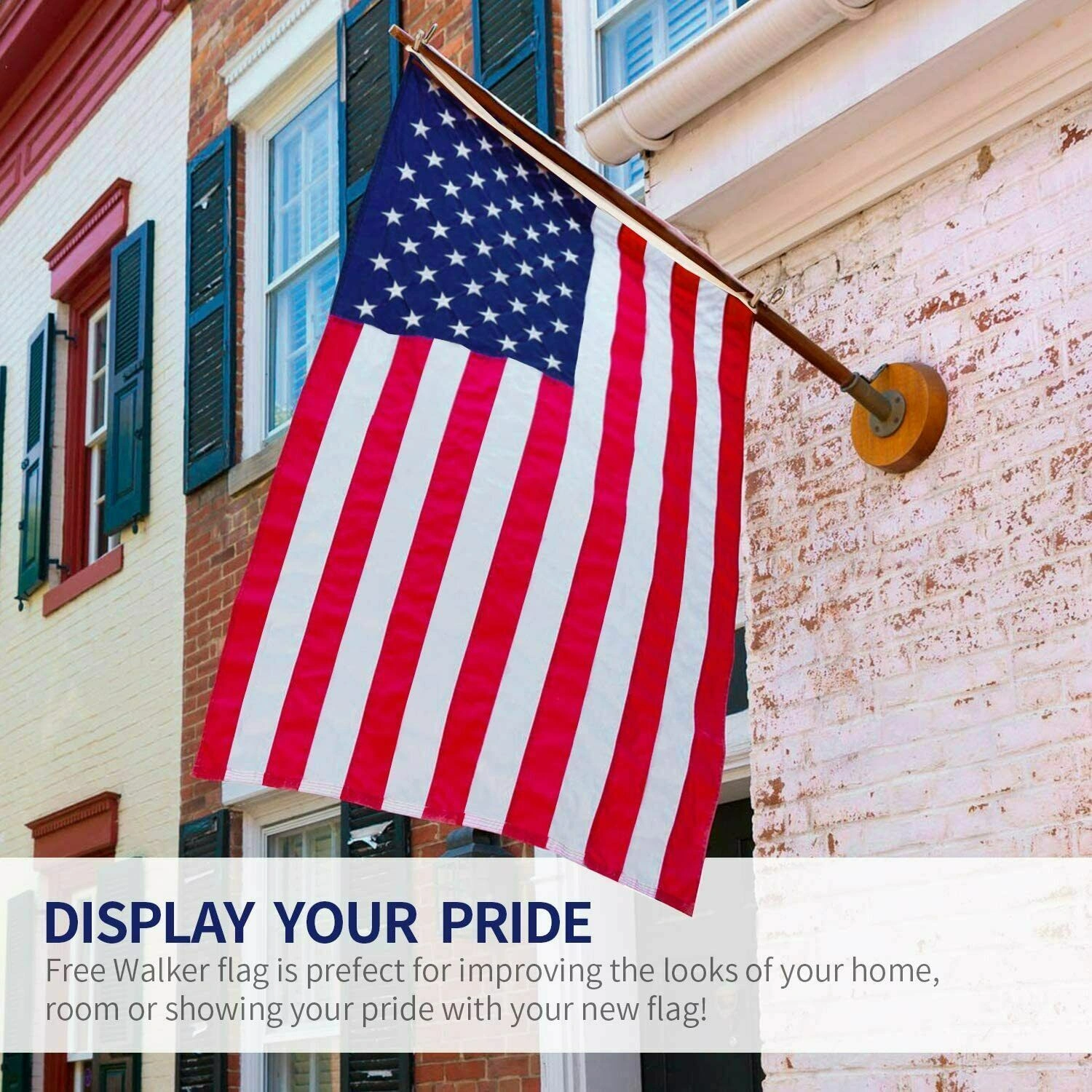 1pcs 4X6FT 120*180cm American Flag USA Flag Printed Nylon Flag National Flag w/Brass Grommets Courtyard Decoration Festival Decoration Flag(US Logistics only For USPS.TK/TMEU only For self-pickup) view 8