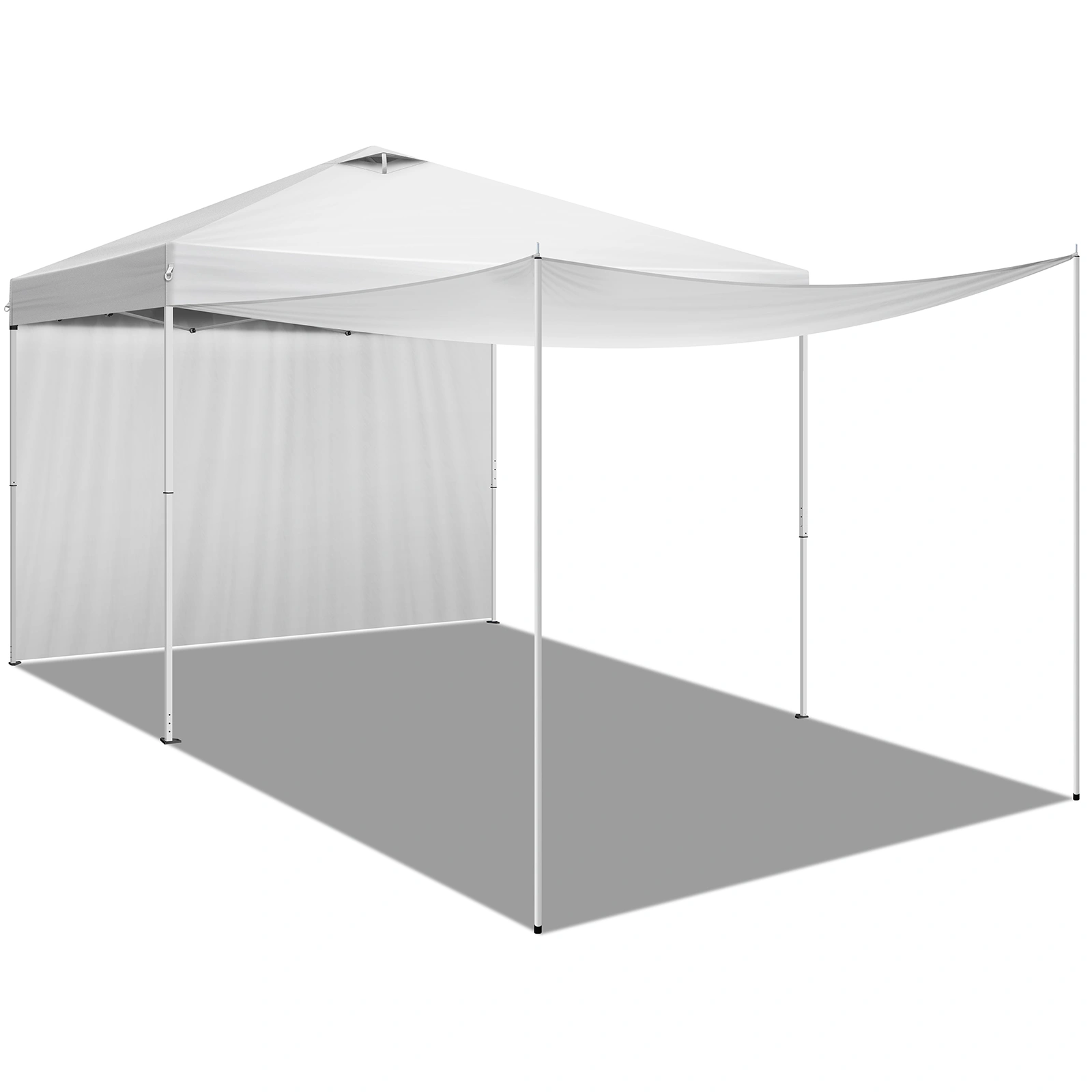 10x10FT Pop Up Canopy Tent with 2 Sidewalls, Outdoor Party Shelter Canopy for Events view 4