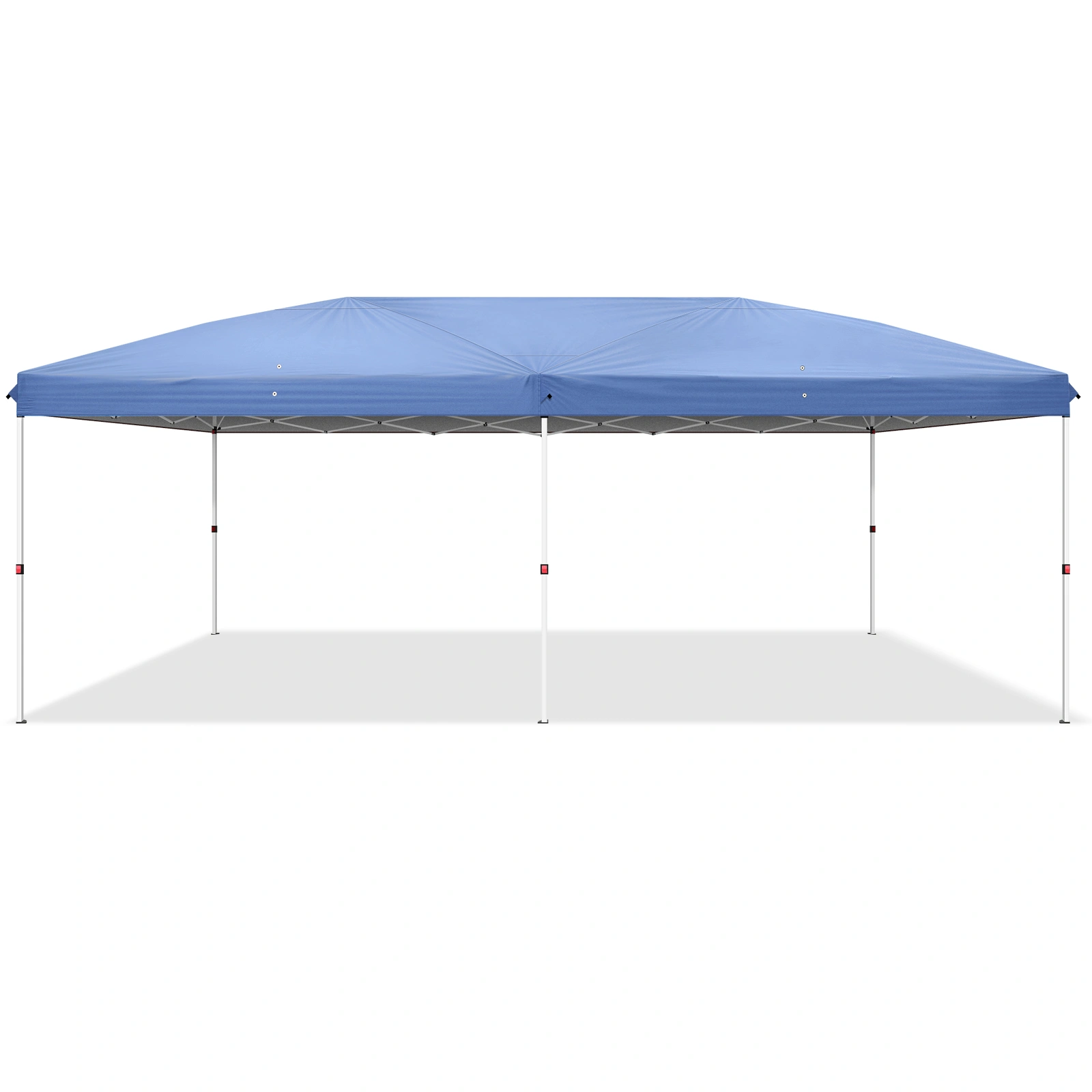 10x20 ft Blue Pop Up Canopy Tent, Instant Folding Shelter with 6 Mesh Panels, 2 Doors & 4 Mesh Windows, 28/22mm Powder Coated Iron Legs, 10x20mm Reinforced Crossbar, 210D Oxford Fabric Outdoor Foldable Canopy with Carry Bag, Without Sandbags view 18