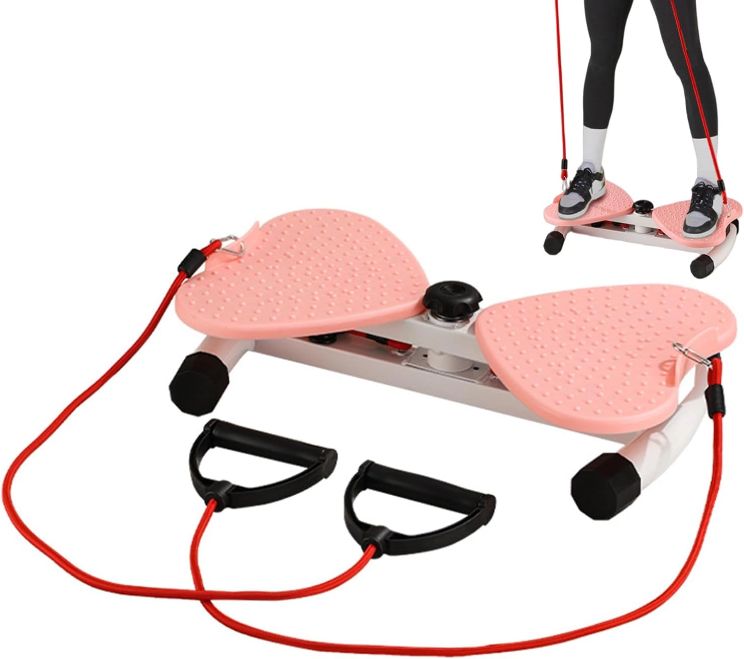 Twisting Waist Disc Balance Board Machine Abdomen Exercise Fitness Trainer Pink view 3