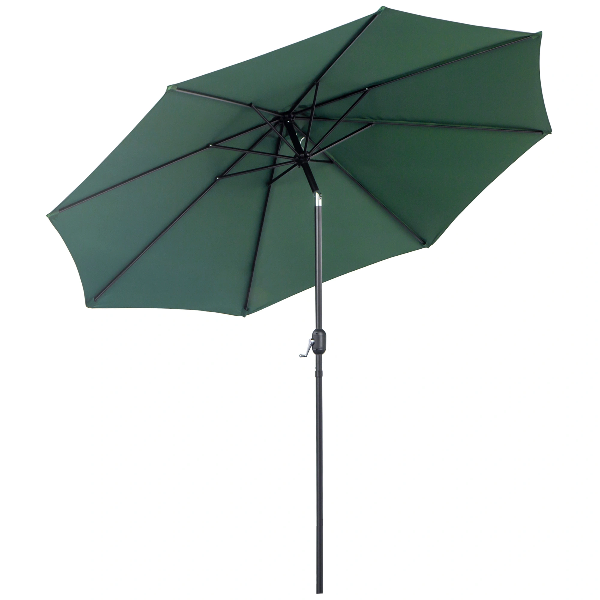 Wall Mounted Umbrella Holder with 6 Hooks, Heavy Duty Metal Umbrella Stand, Indoor Outdoor Key & Coat Rack, Matte Black Finish, Space Saving Design view 3