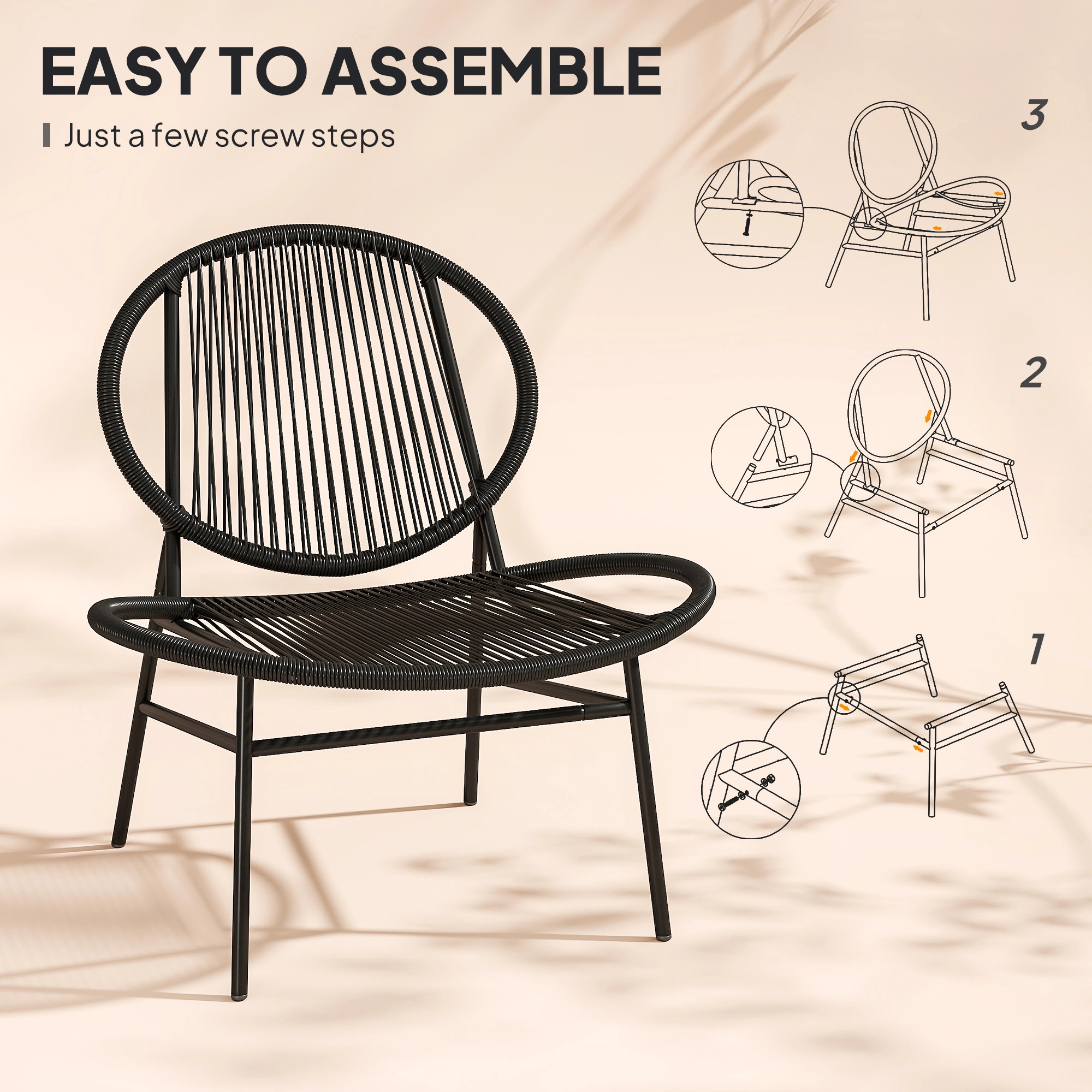 Wooden Garden Rocking Chair for Porch & Deck view 2