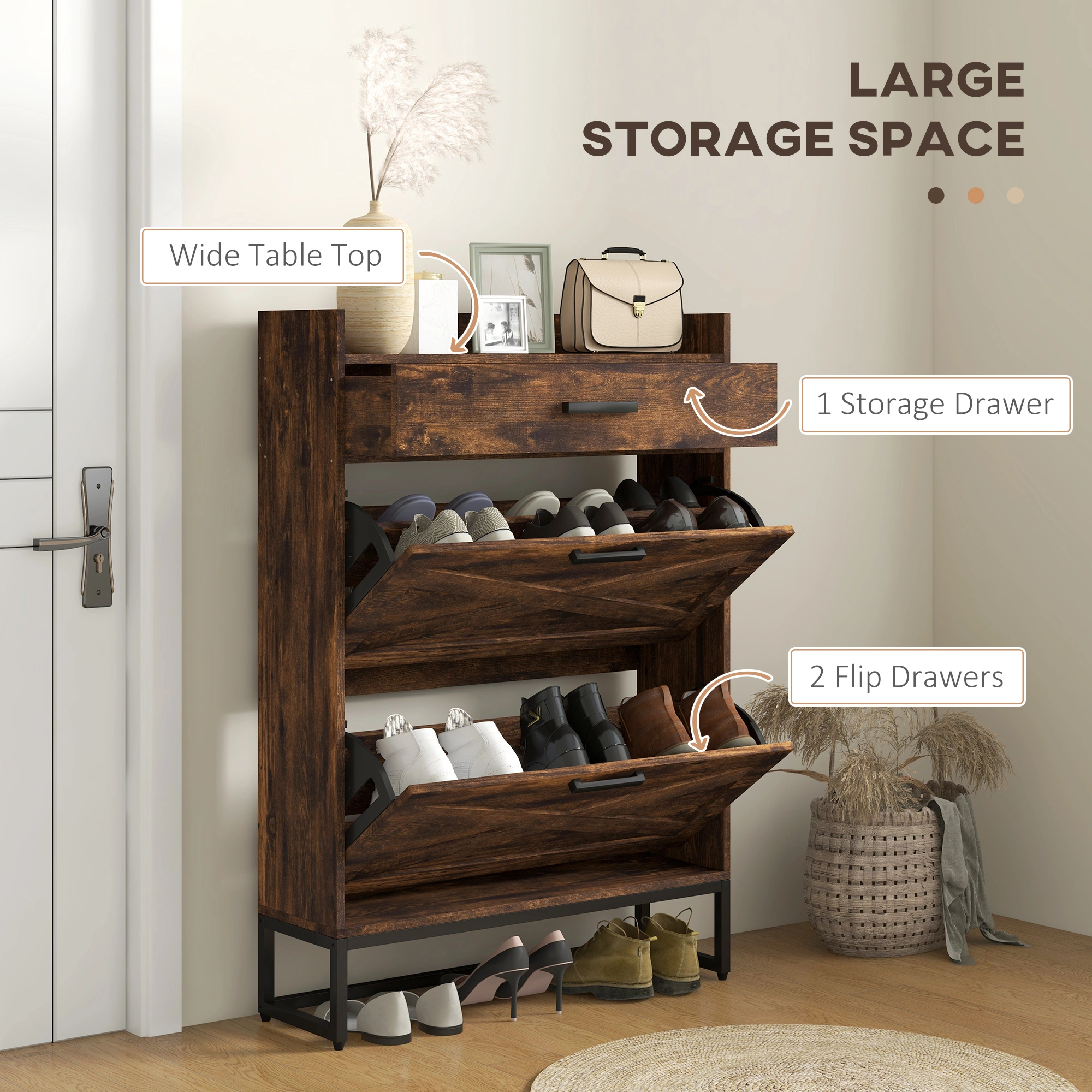 Heavy Duty Outdoor Storage Box, Weather Resistant Garden Deck Box for Patio, Pool Toys & Accessories view 3