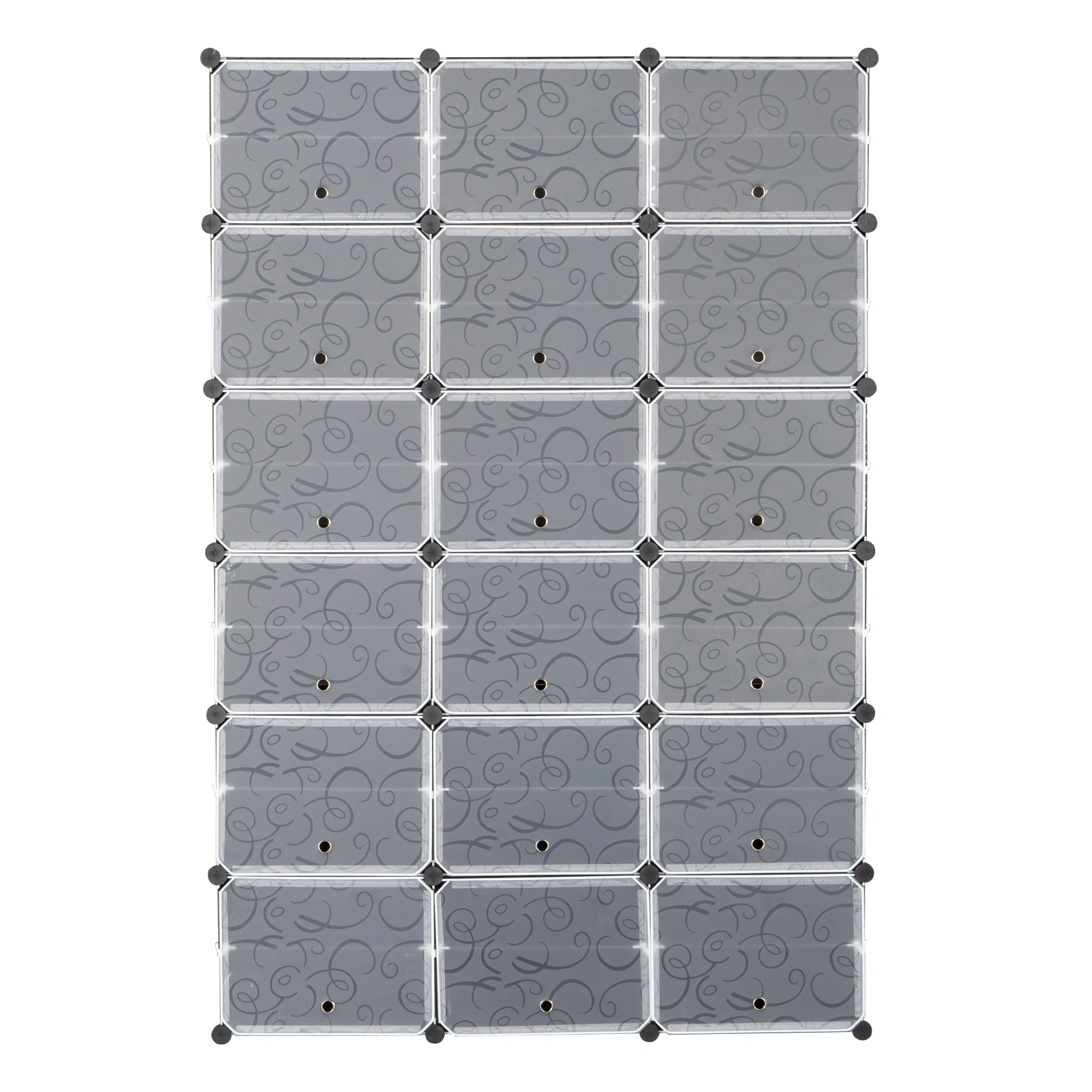 12-Tier Portable 72 Pair Shoe Rack Organizer 36 Grids Tower Shelf Storage Cabinet Stand Expandable for Heels, Boots, Slippers, Black view 10