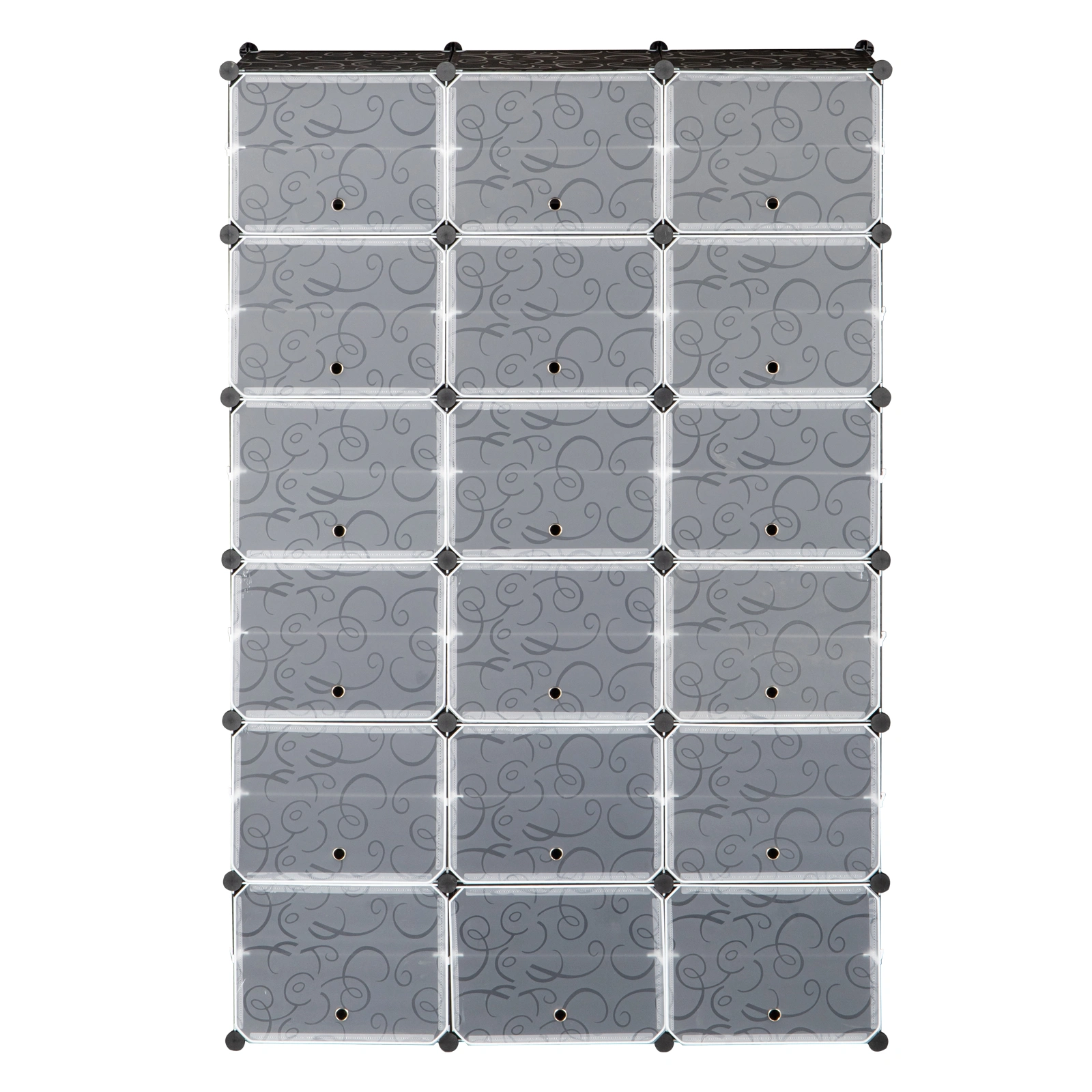 12-Tier Portable 72 Pair Shoe Rack Organizer 36 Grids Tower Shelf Storage Cabinet Stand Expandable for Heels, Boots, Slippers, Black view 12