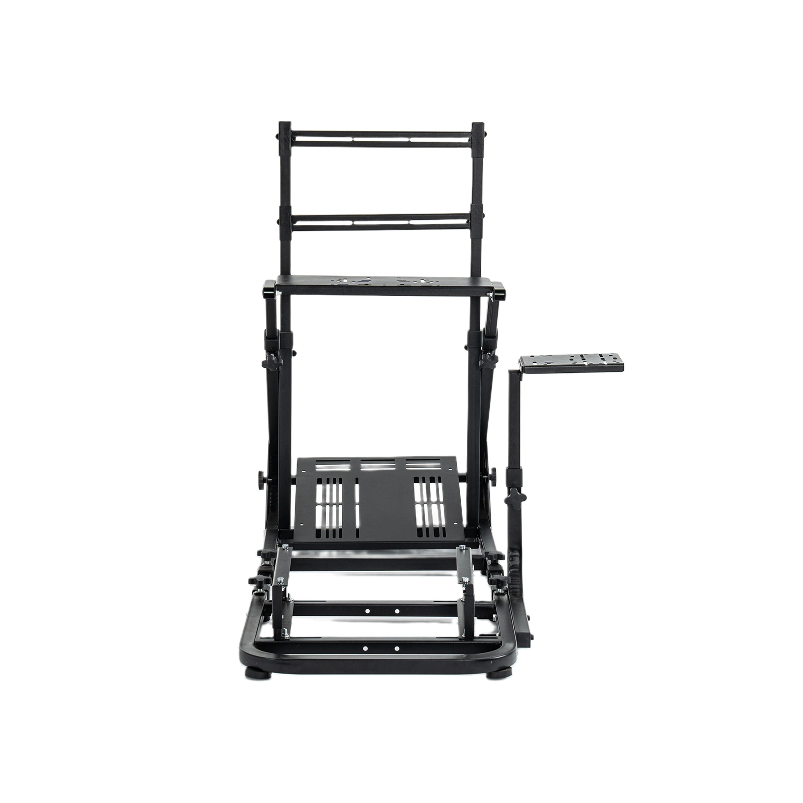 Enhanced and stable racing wheel cockpit, compatible with Fanatec, PXN, Thrustmaster, and Logitech adjustable driving simulators, excluding handbrake, pedals, and monitor -No self pick up view 4