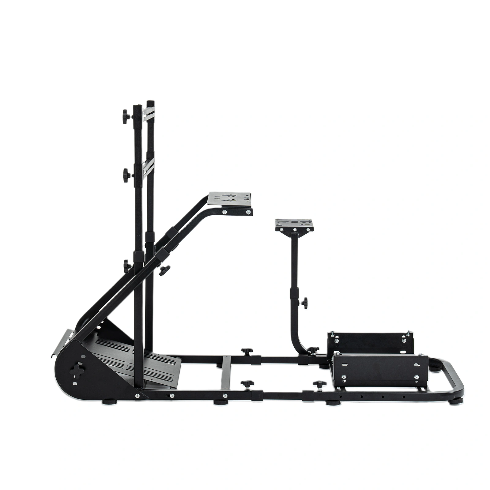 Enhanced and stable racing wheel cockpit, compatible with Fanatec, PXN, Thrustmaster, and Logitech adjustable driving simulators, excluding handbrake, pedals, and monitor -No self pick up view 6