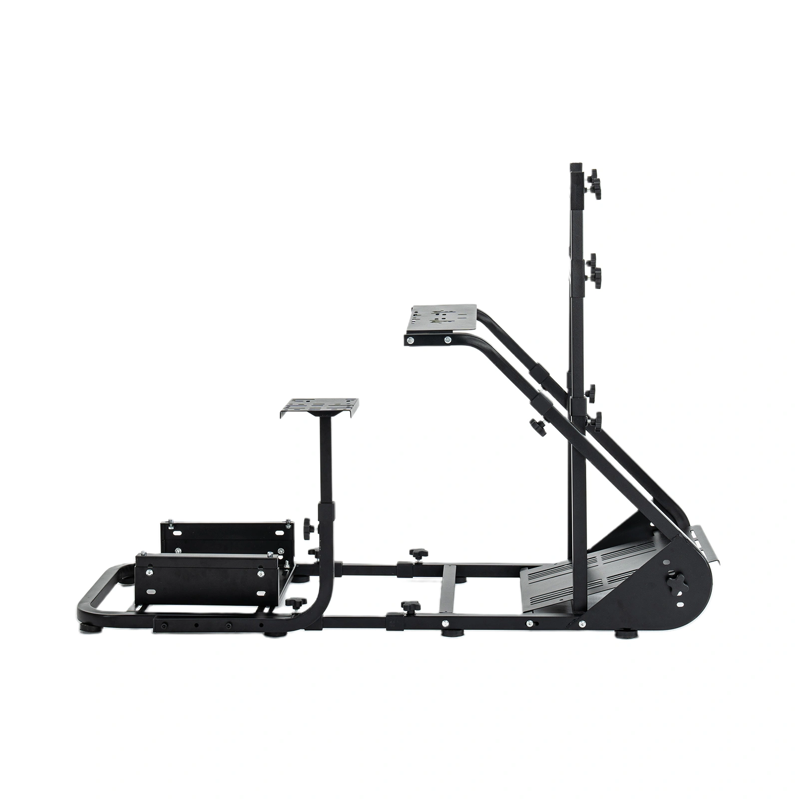Enhanced and stable racing wheel cockpit, compatible with Fanatec, PXN, Thrustmaster, and Logitech adjustable driving simulators, excluding handbrake, pedals, and monitor -No self pick up view 7