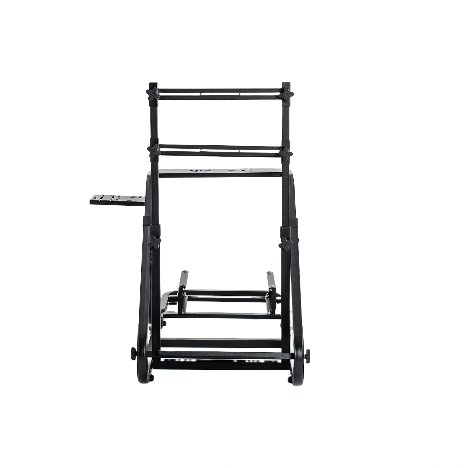 Enhanced and stable racing wheel cockpit, compatible with Fanatec, PXN, Thrustmaster, and Logitech adjustable driving simulators, excluding handbrake, pedals, and monitor -No self pick up view 8