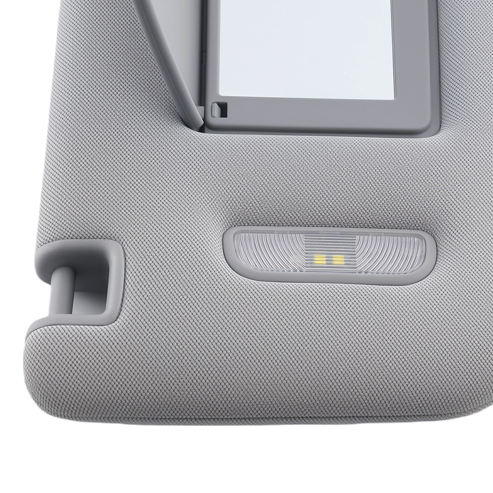 Passenger Right Sun Visor fit for Chevrolet Tahoe 2015-2019 Gray w/ Mirror Light view 2